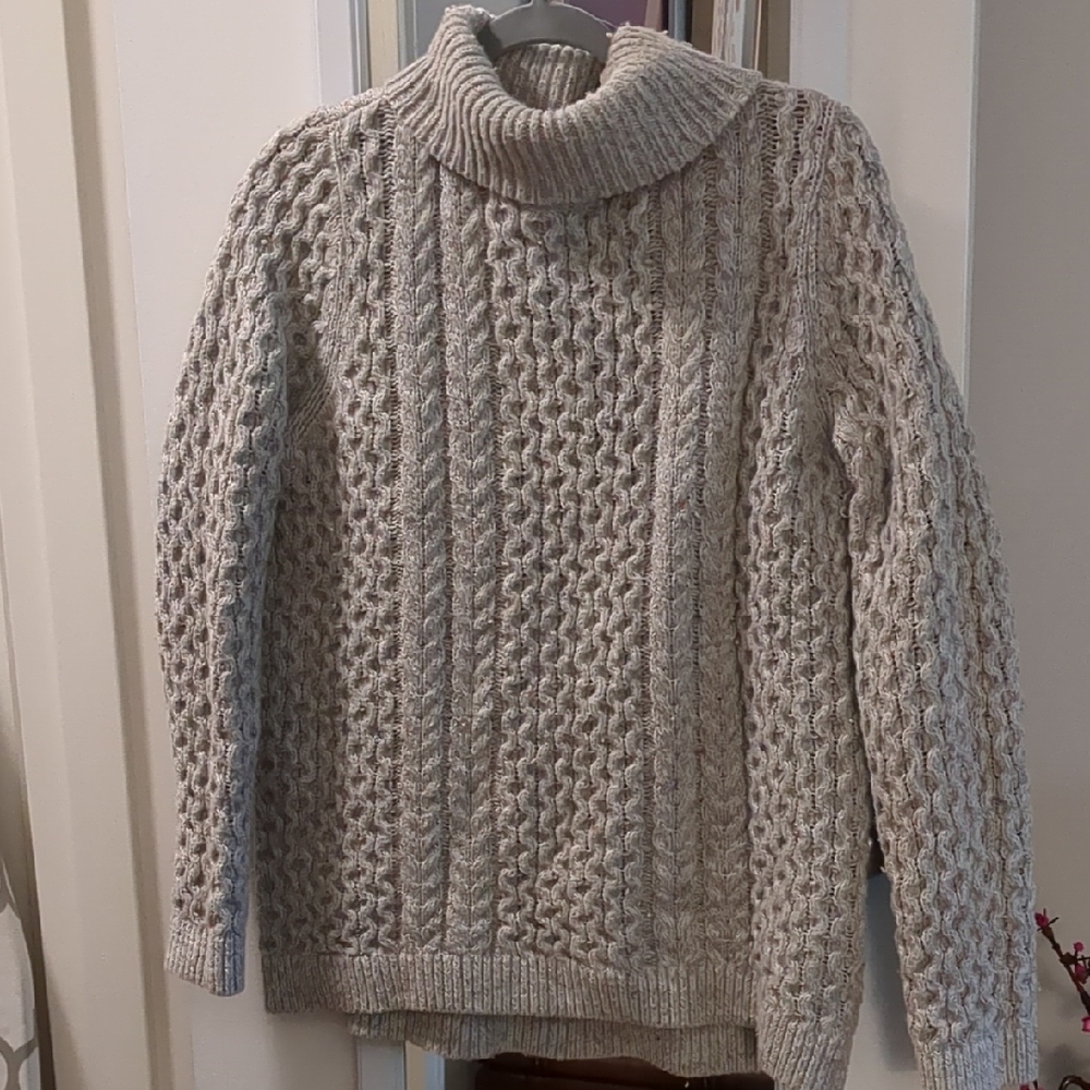 Men's Cable Knit Sweater - Cream